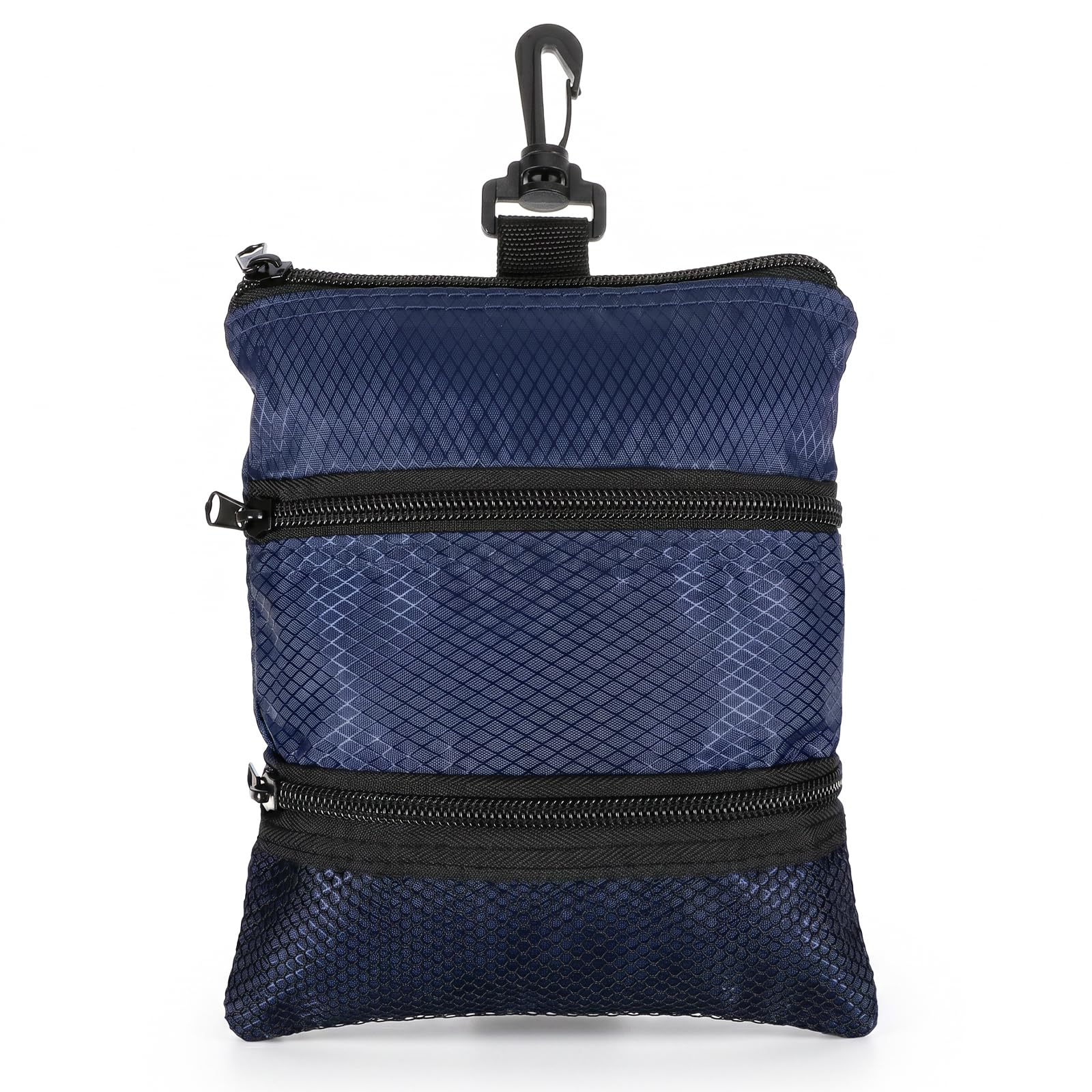 Falzqq Golf Tee Bag Holder Multi Pocket Golf Ball Bag Pouch Accessories