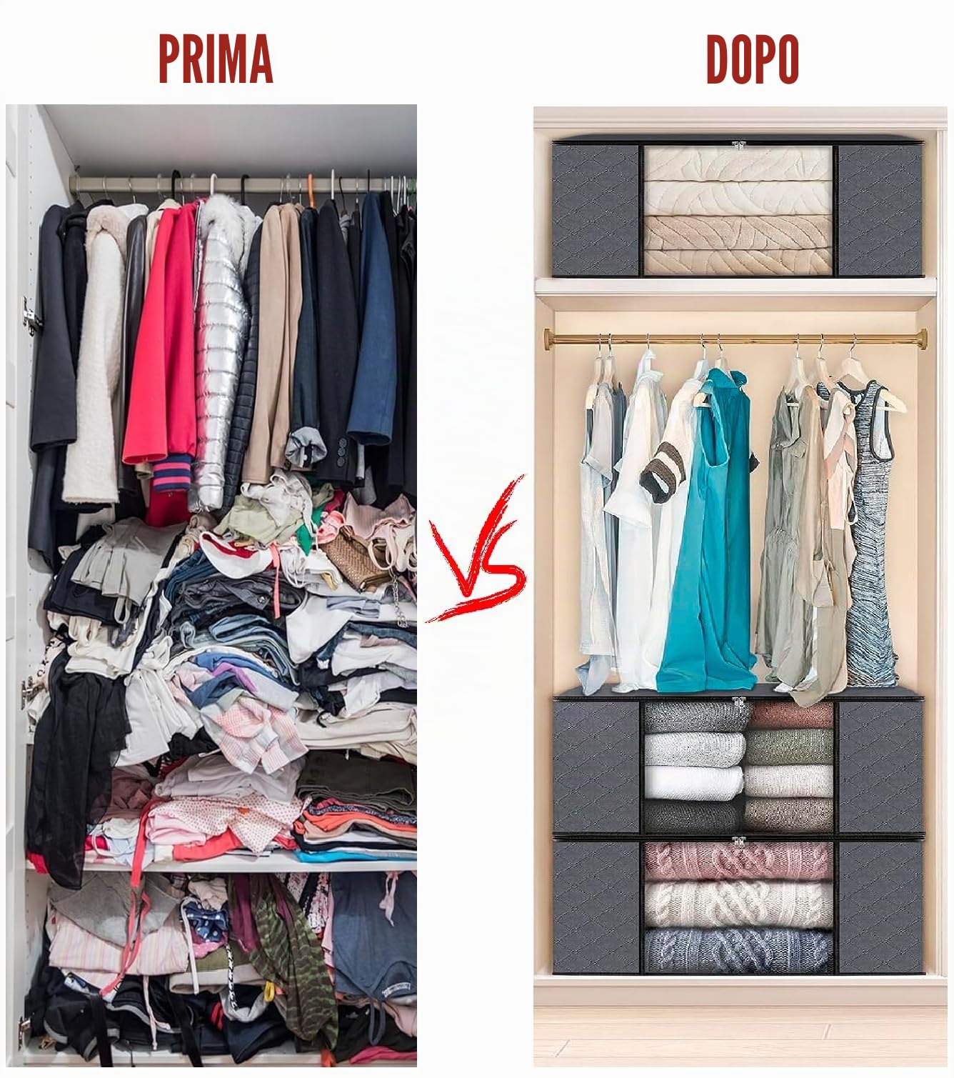 edihome, Scatole per Armadio, (3 unità), Contenitori Sottoletto, Salvaspazio, in Tessuto, Pieghevole, Scatole Vestiti Cambio Stagione (Grigio scuro, Pack di 3)