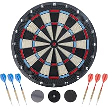 Dart Board Set, Tension Dart Stand with Stand for Rental Use, No Drilling Required, Adjustable Height 23.6 - 118.8 inches 60 - 300 cm, Includes 6 Soft Darts, Easy Installation, For