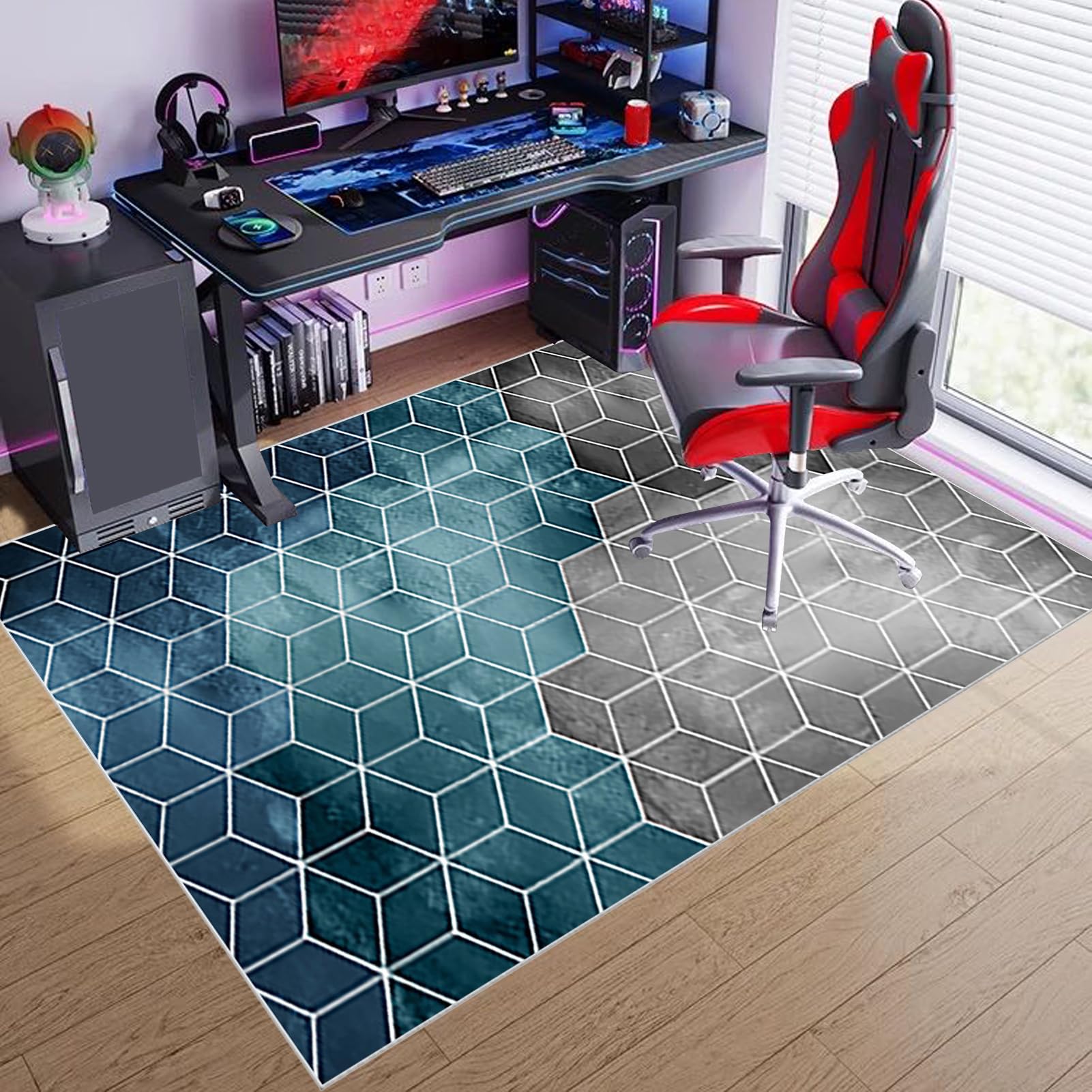 70 x 100 cm Protector Suelo Silla Ruedas Alfombra Silla Gaming Alfombra Oficina para Silla con Ruedas Antideslizante Alfombra Silla Escritorio Alfombra Protectora Suelo Silla Alfombra Gamer