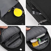 WATERFLY Antitolvaj Hátizsák Crossbody Válltáska Férfiaknak Nőknek 3
