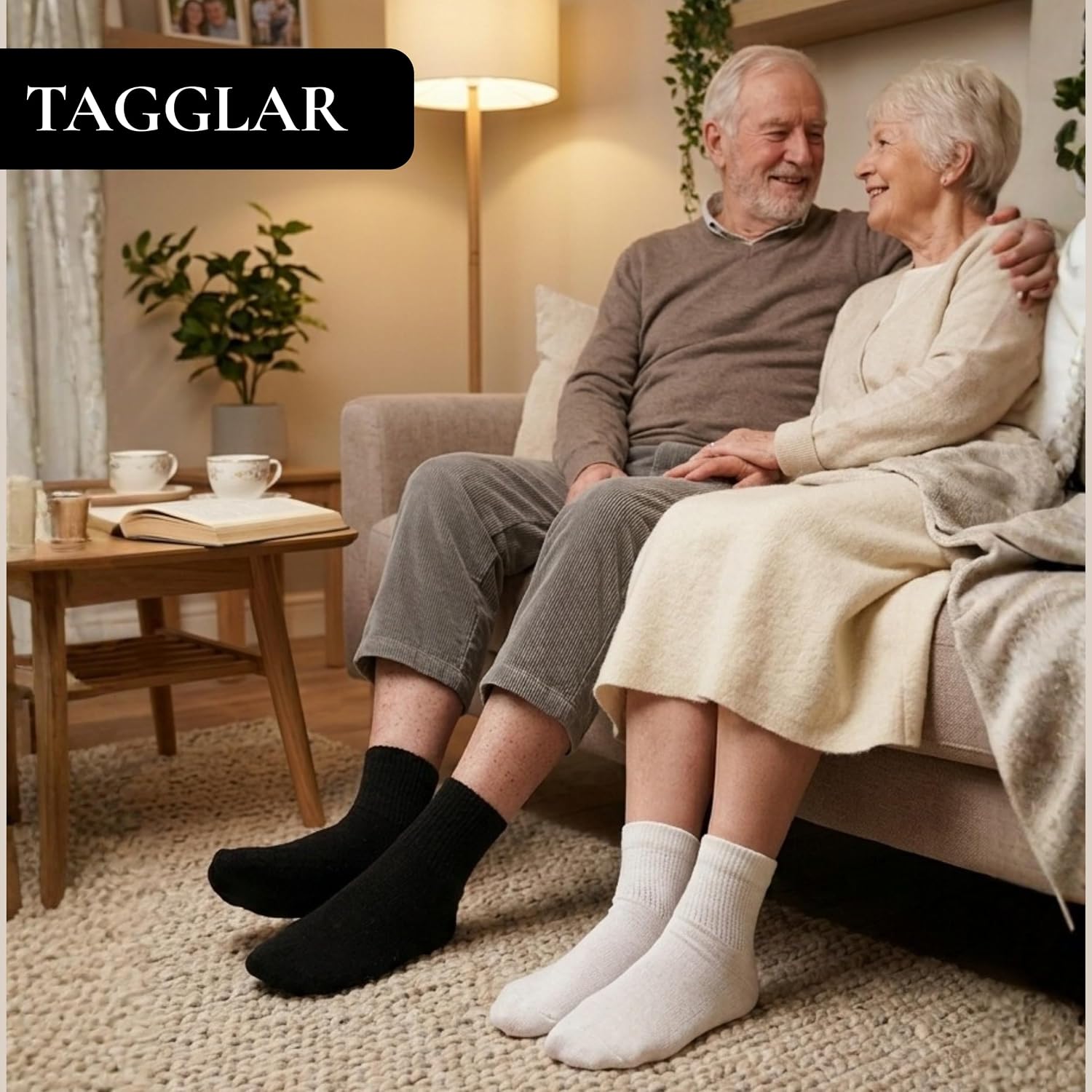 Diabetic Quarter Socks for Men & Women – Non Binding Top, Seamless Toe, Moisture Wicking, Cushioned Sole (6 Pairs)