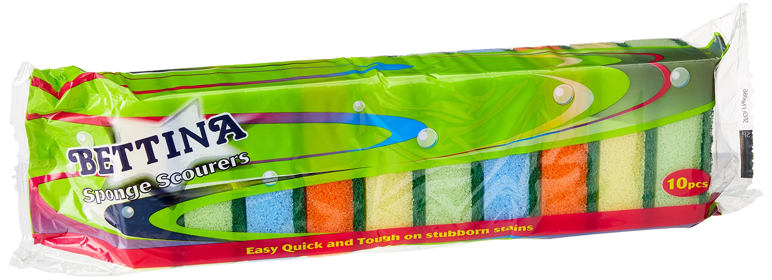 HOMESmith Pack of 40 Sponge Scourer Washing Up Colourful Sponges, Mix Colours