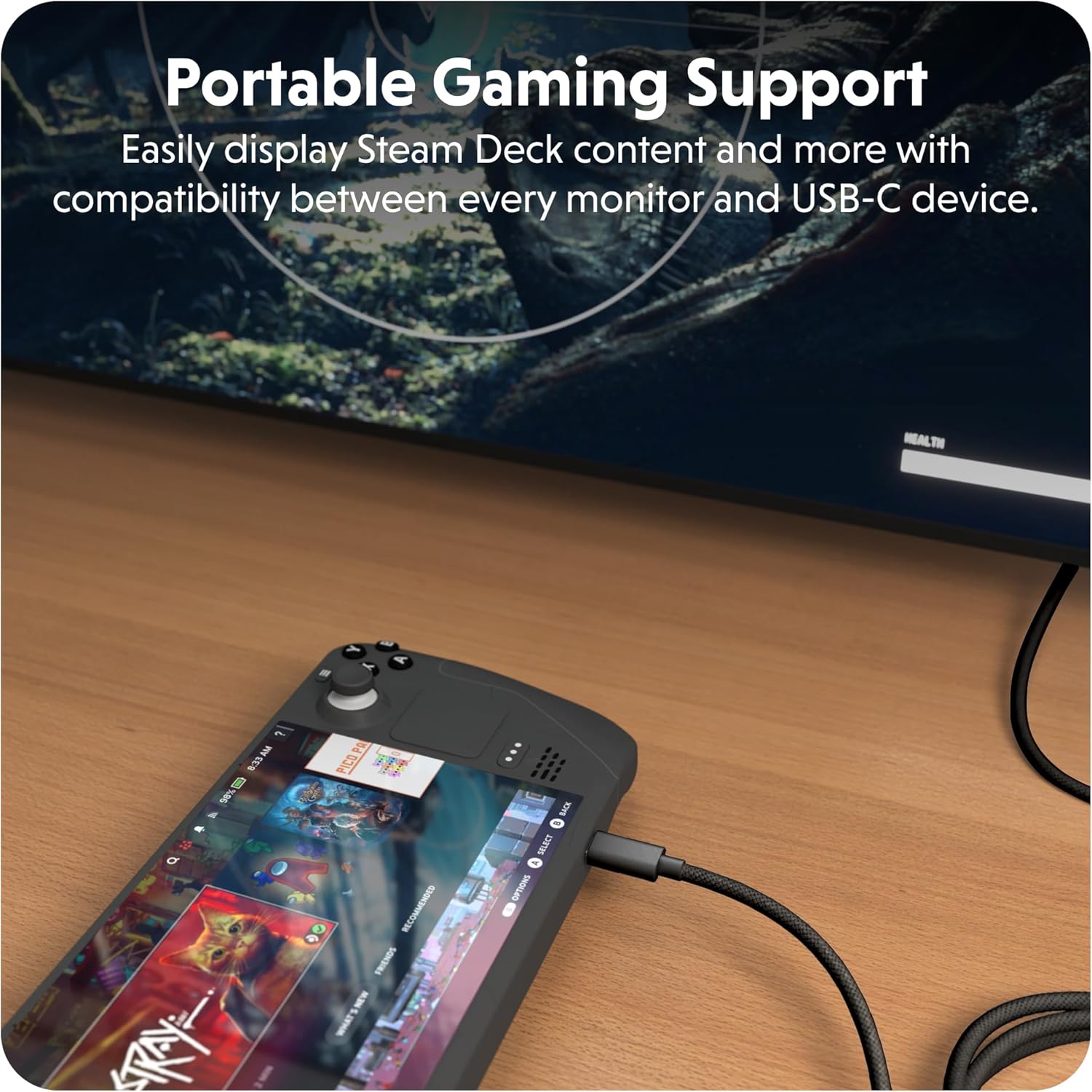 Hyper HyperDrive USB-C to HDMI 4K60Hz Cable - Black