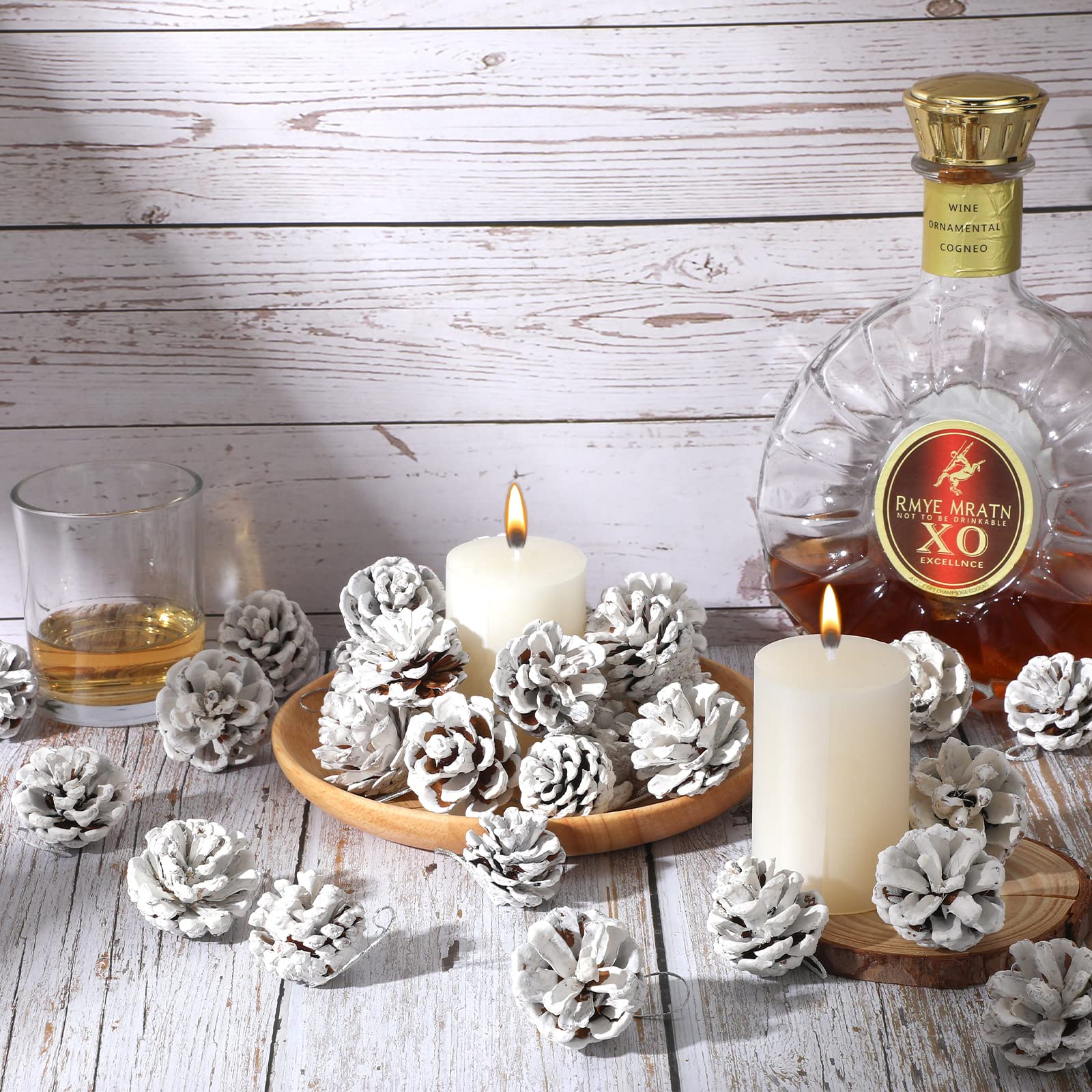 Décoration De Pommes De Pin De Noël, 18 Pièces Pommes De Pin