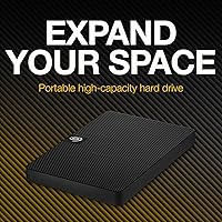 Vista 3 de Seagate Expansión portátil, 1 TB, disco duro externo, 2.5 pulgadas, USB 3.0, para Mac y PC (STKM1000400)