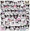 Kawaii Kuromi Stickers, 50Pcs Cute Japanese Anime Kuromi Sticker, Vinyl Waterproof Cute Decals for Laptop Water Bottle Gifts for Kids Teens Girls Adults kurom