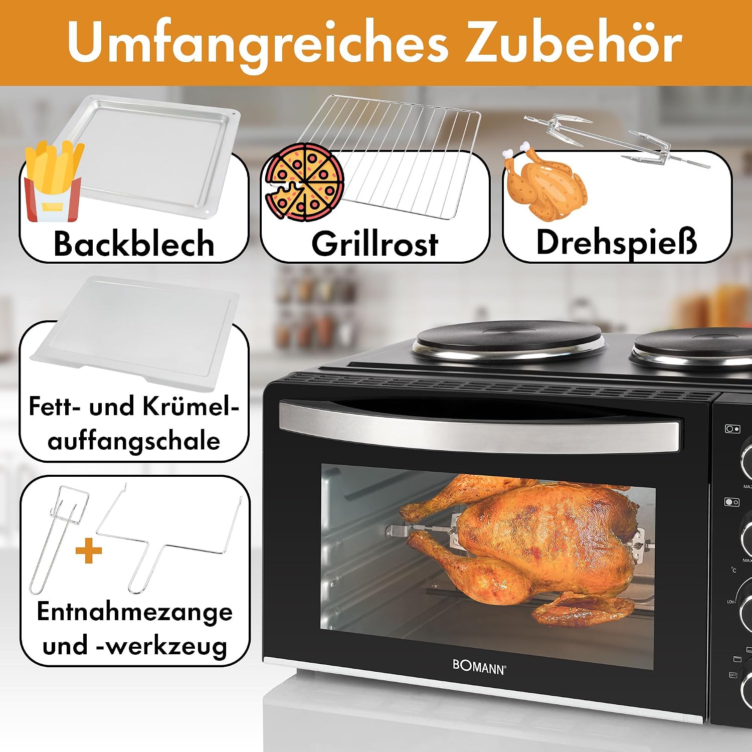 Bomann KK 6059 CB Mini Oven Accessories