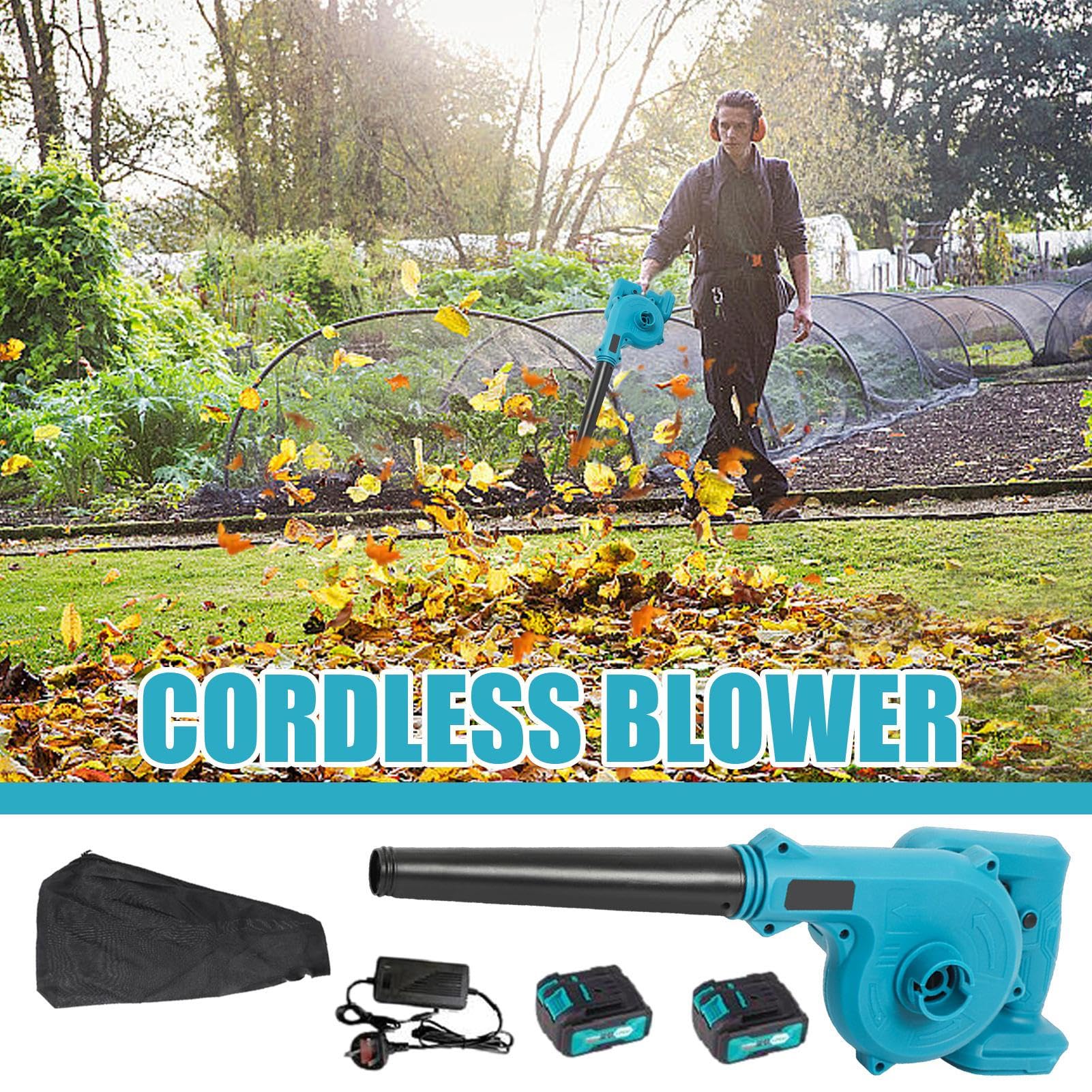 Aspiratore foglie elettrico - Soffiatore aspiratore, attrezzo pulizia | giardino | Aspirafoglie per giardino secco, potente aspirapolvere esterno, aspirafoglie per prato senza fatica e cavi ingombr