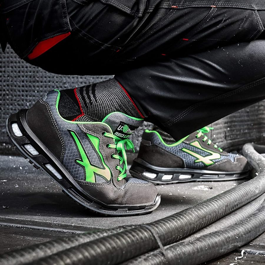 U-POWER Red Lion Point, Unisex Safety Shoes, Lightweight, Flexible, Anti  Puncture Leather Trainers, with Infinergy Insert, with Aluminium Toe Caps  (Grey \u0026 Green 47) : Amazon.ca: Clothing, Shoes \u0026 Accessories