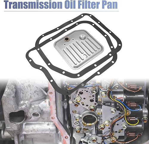 Miniatura 3 de X AUTOHAUX 1 juego de juntas de cárter de aceite de filtro de transmisión para Dodge para Ram 1500 2002-2006