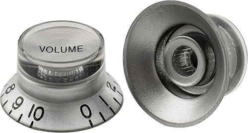 Vista 31 de Musiclily Perillas reflectoras de guitarra de tamaño métrico profesional, campana de 2 volúmenes y 2 tonos para Epiphone Les Paul SG guitarra Negro