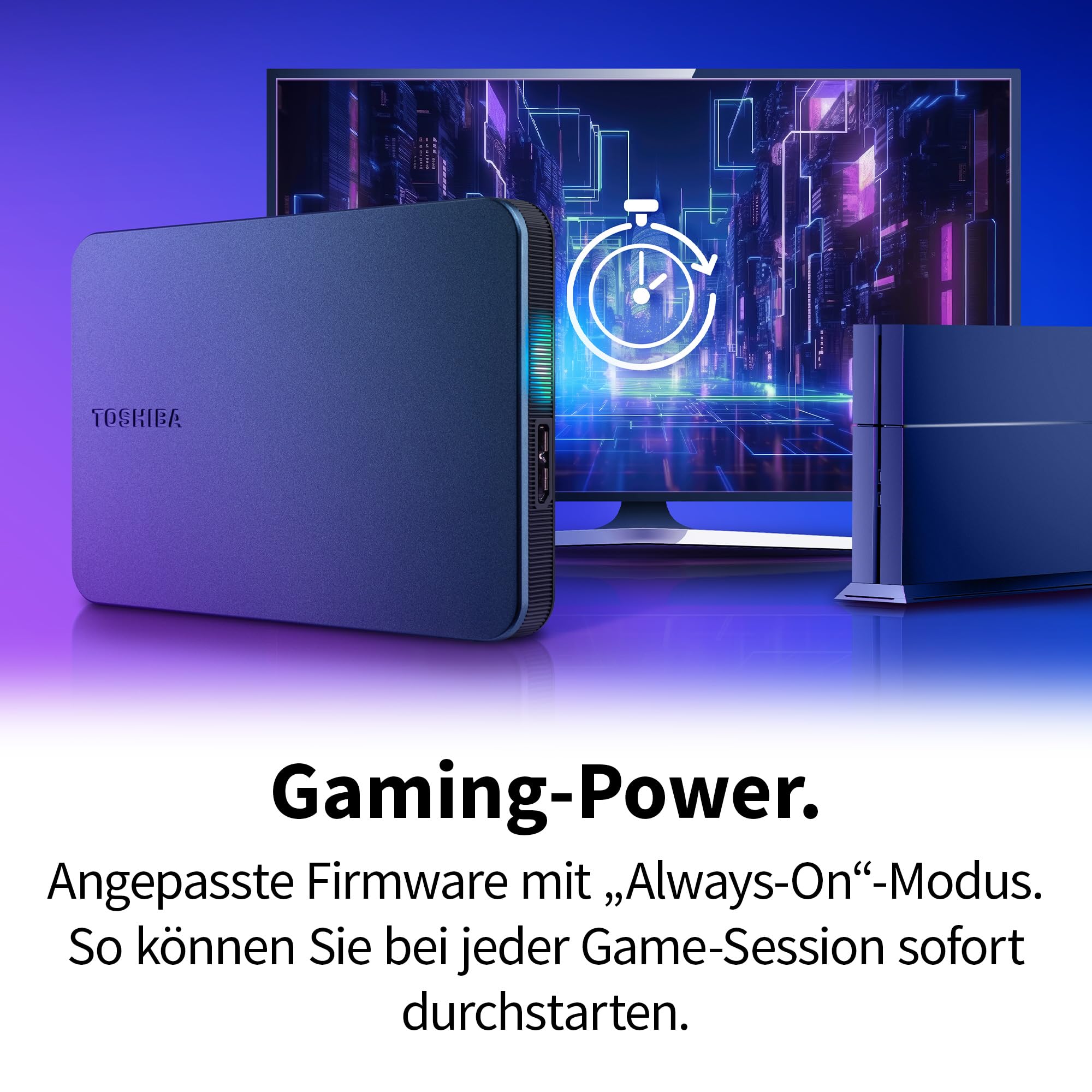 Toshiba Canvio Gaming - 2TB - External Hard drive - Black