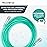 ResOne 5pk 7Ft Oxygen Supply Tubing, Crush Resistant, Standard Connectors for Nasal Cannulas, Cannula Nasal Tubing, Oxygen Concentrator - Green