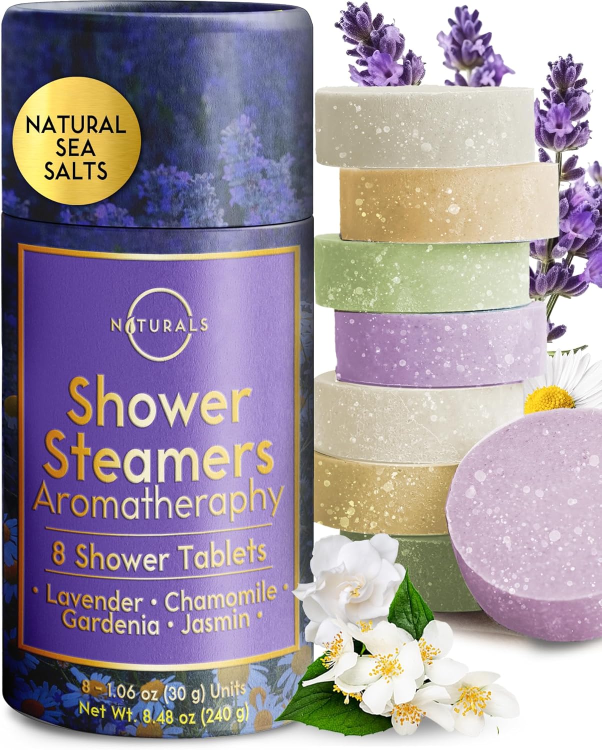 8Pcs Shower Steamers Aromatherapy Birthday Gifts for Women Spa