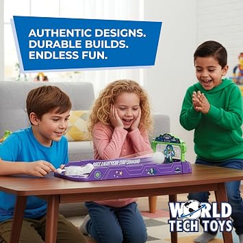Disney Pixar Buzz Lightyear Soccer Game Spring-Loaded Launcher and Goalie Easy Setup Tabletop Disney Game for 2 Players - 6+