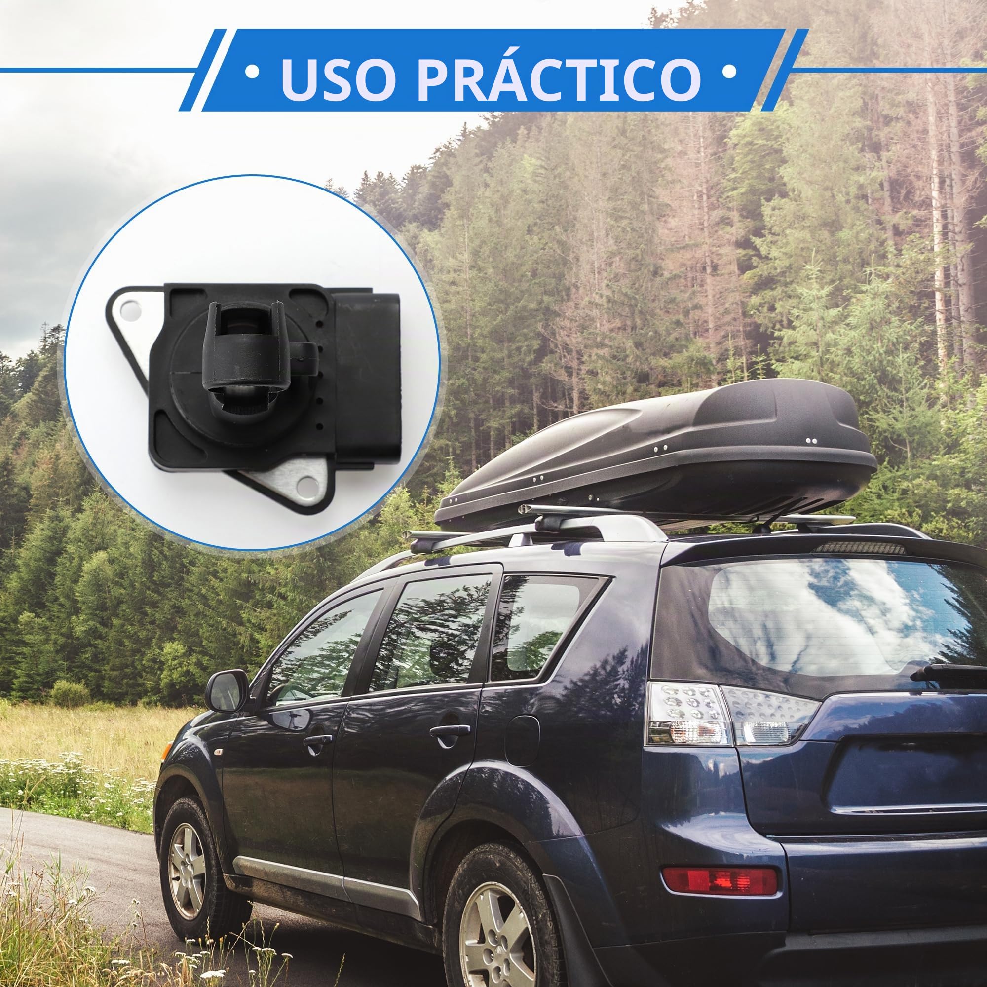 Medidor De Sensor De Flujo De Aire Masivo Para Toyota Yaris 1Pc | Color Negro, Material Plástico Y Metal, 5 Pines, Número Oe 222040L010, Monitoreo De Flujo De Aire, Reemplazo Directo