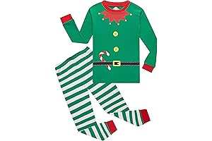 Cozy and Fun Elf Holiday Pajamas for Little Boys