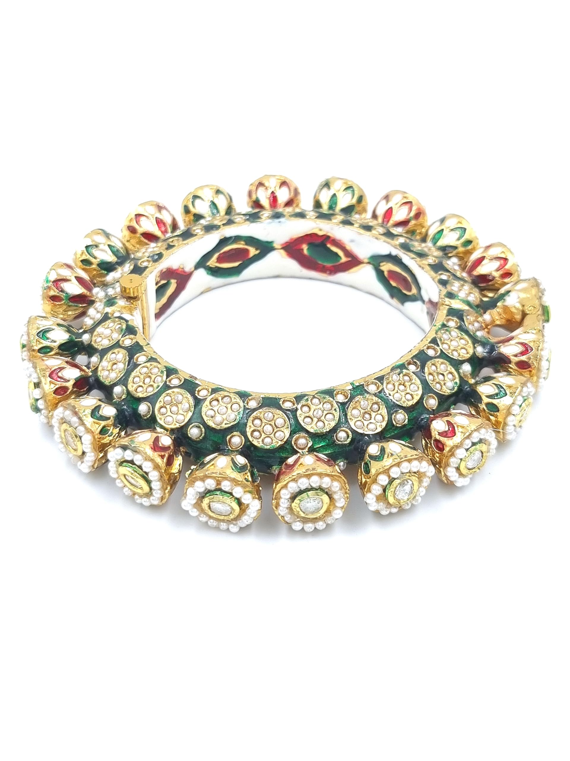 See full amazon price history chart for AARNAA Gold Plated Pearl Studded Ethnic Rajasthani Bangles Bg_Ld447_G_715 For Women AARNAA Gold Plated Pearl Studded Ethnic Rajasthani Bangles Bg_Ld447_G_715 For Women (B0CX24Q6W9) Amazon Price History, Amazon Price Tracker