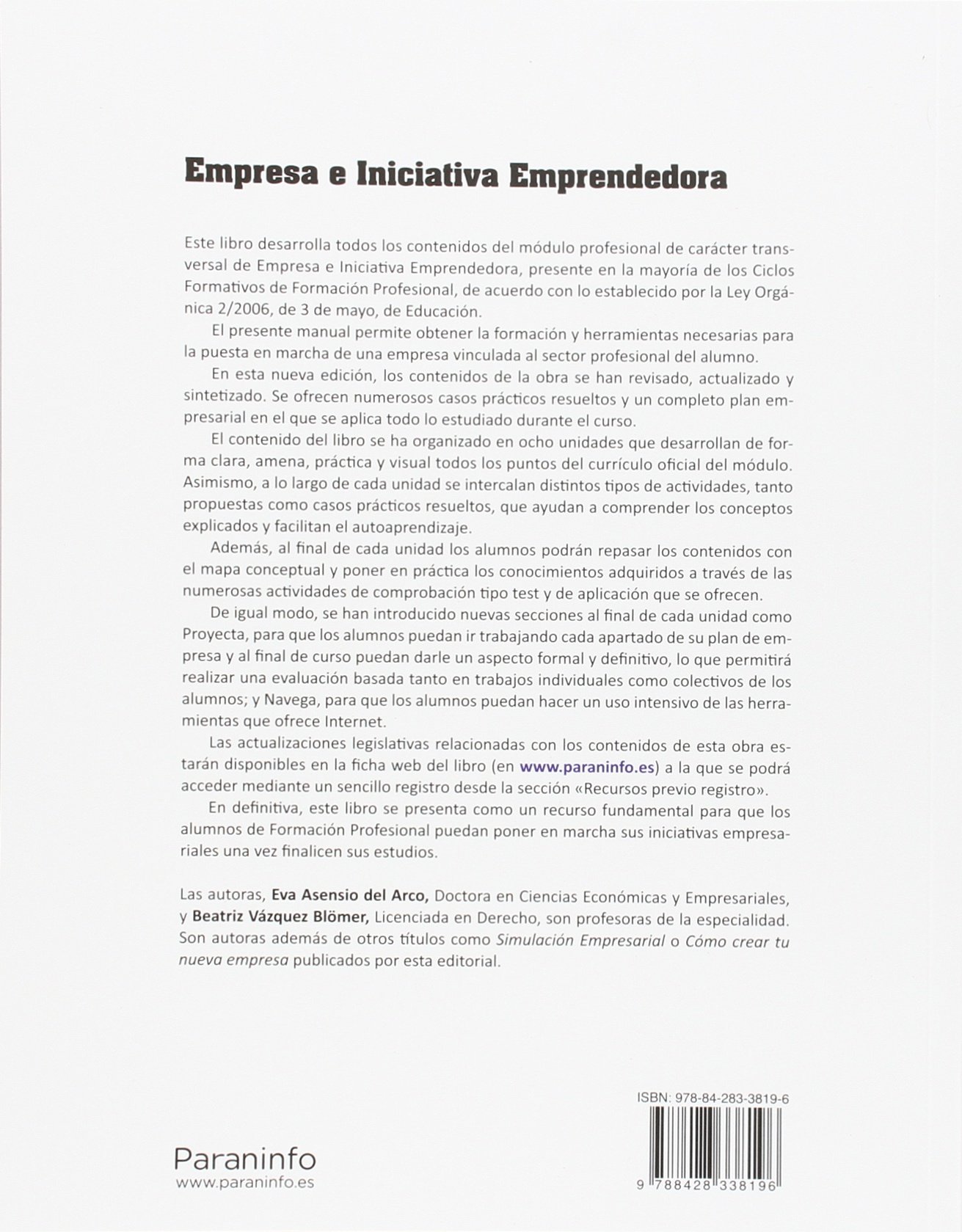 Empresa e iniciativa emprendedora 3.ª edición (Transversal)