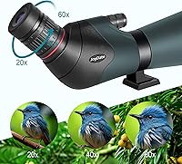 Vista 2 de Visores de observación de 20 a 60 x 80 pulgadas para observación de aves, BAK4 impermeable para observación de vida silvestre, senderismo