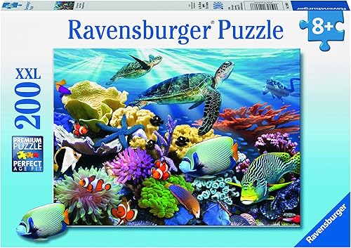 Miniatura 3 de Ravensburger Ocean Turtles - Rompecabezas de 200 piezas para niños y animales de la sabana 12891 rompecabezas de 200 piezas para niños cada pieza es