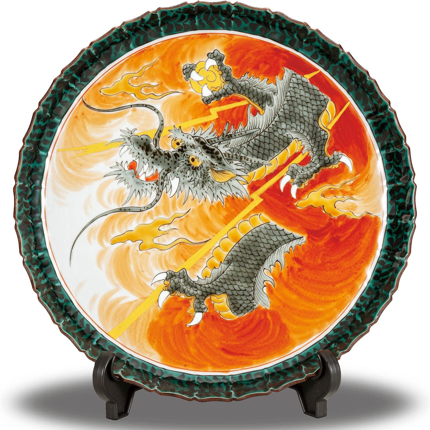 高級 絵皿 置物