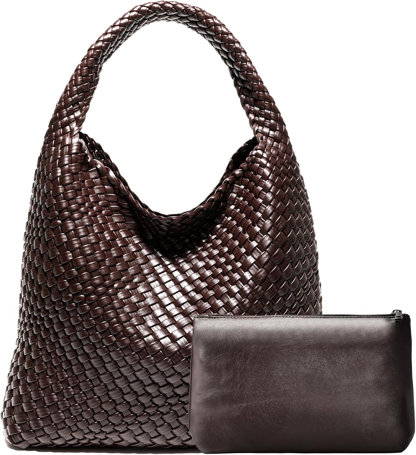 Woven Bag Purses and Handbags Woven Vegan Leather Bag For Women Woven Tote Bag Shoulder Bag Top-Handle Bag With Purses
