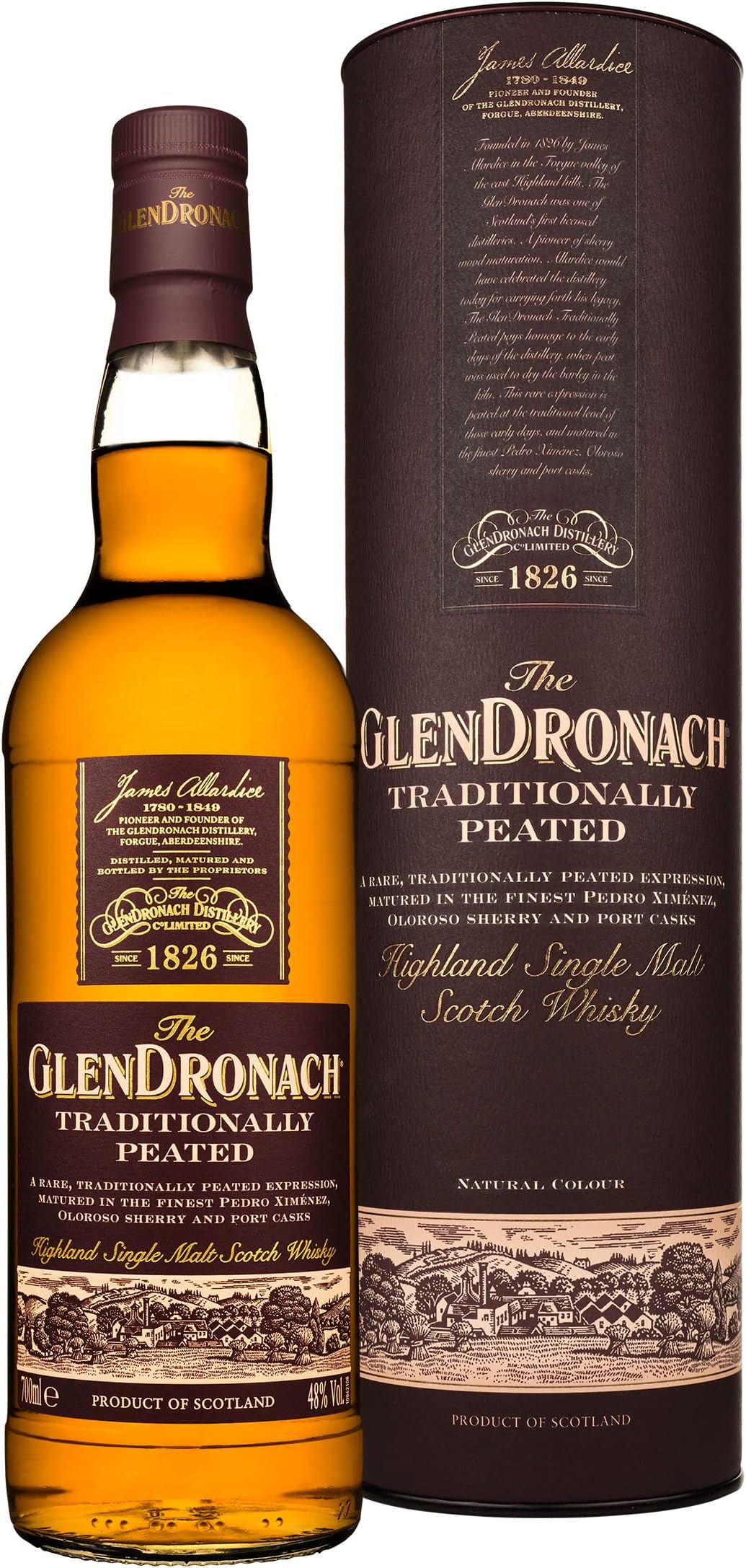 GlenDronach Peated Single Malt Scotch Whisky 70 cl
