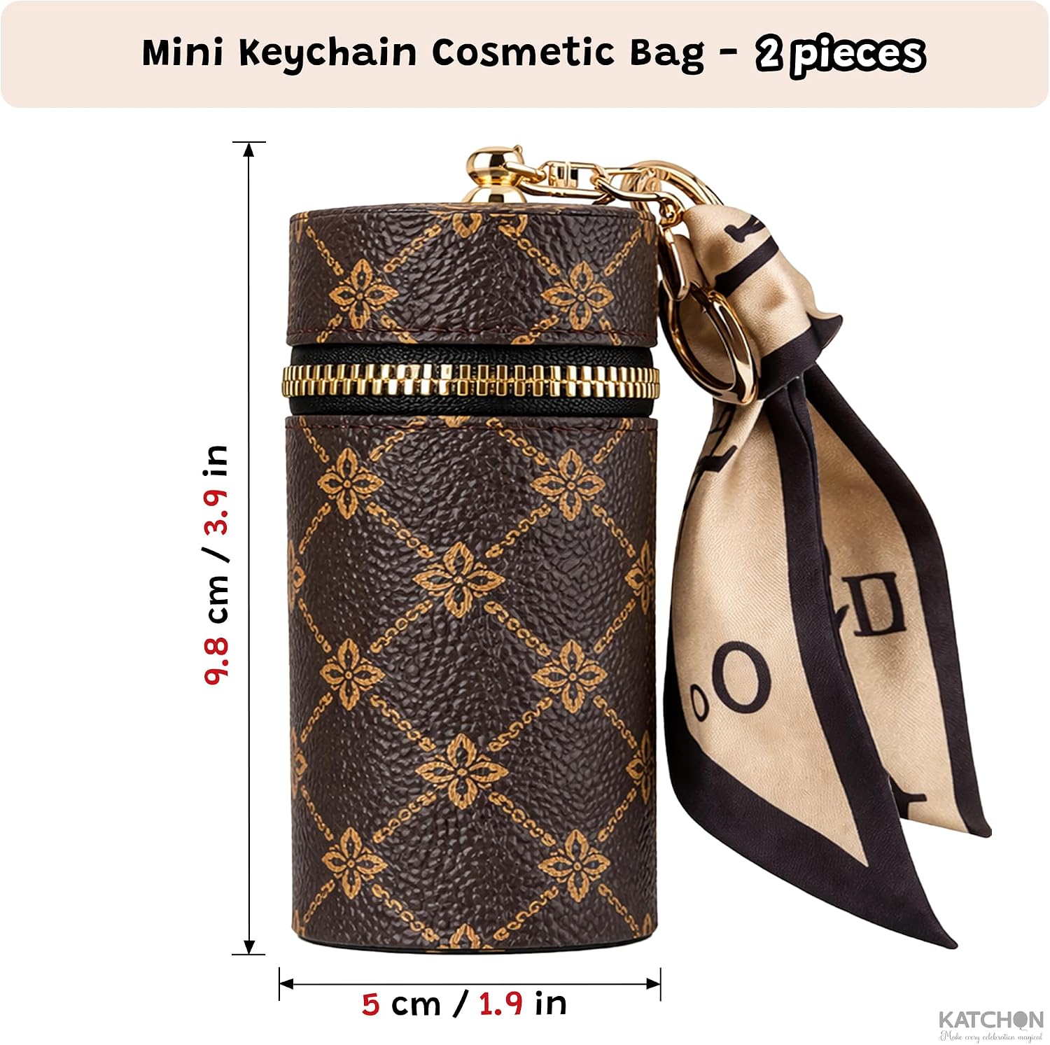 Katchon Mini Keychain Lipstick Bag Pack of 2