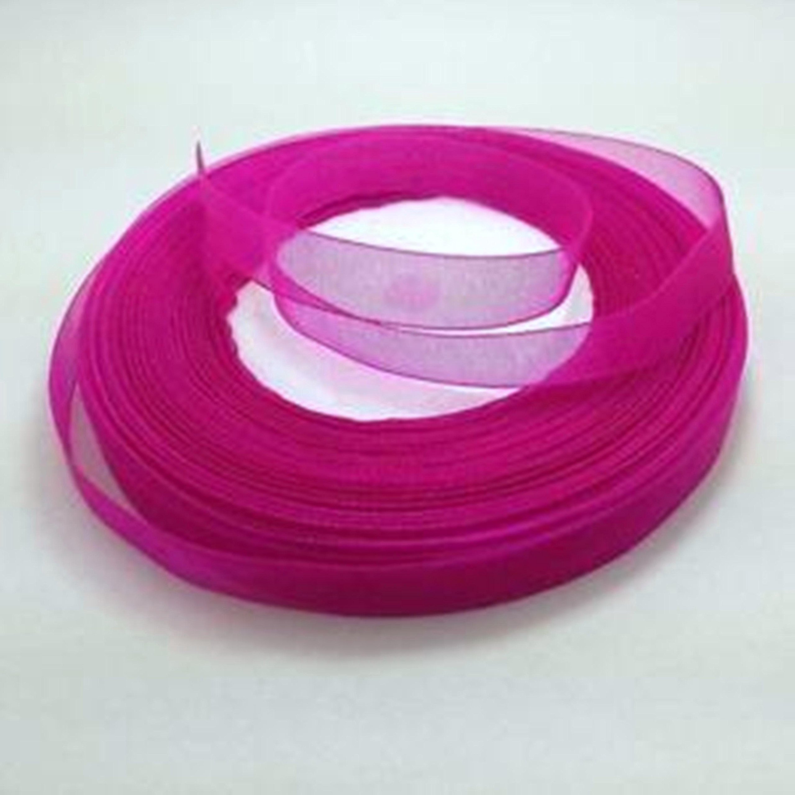 Gcs London Magenta Pink Organza Ribbon 12Mm 44 Mtrs Gift Wrap Ribbon, Ribbons For Gift Wrapping, Christmas Ribbon, Gift Wrapping Ribbon For Crafting, Wedding Party Decor (Magenta Pink)