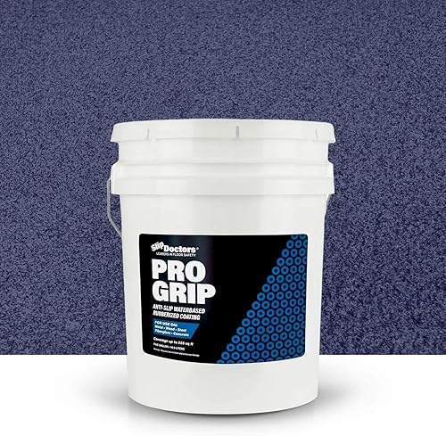 Vista 17 de Pro Grip - Revestimiento en aerosol antideslizante de goma (galón, negro) para cubiertas, pisos, barcos y canchas, pintura de goma antideslizante