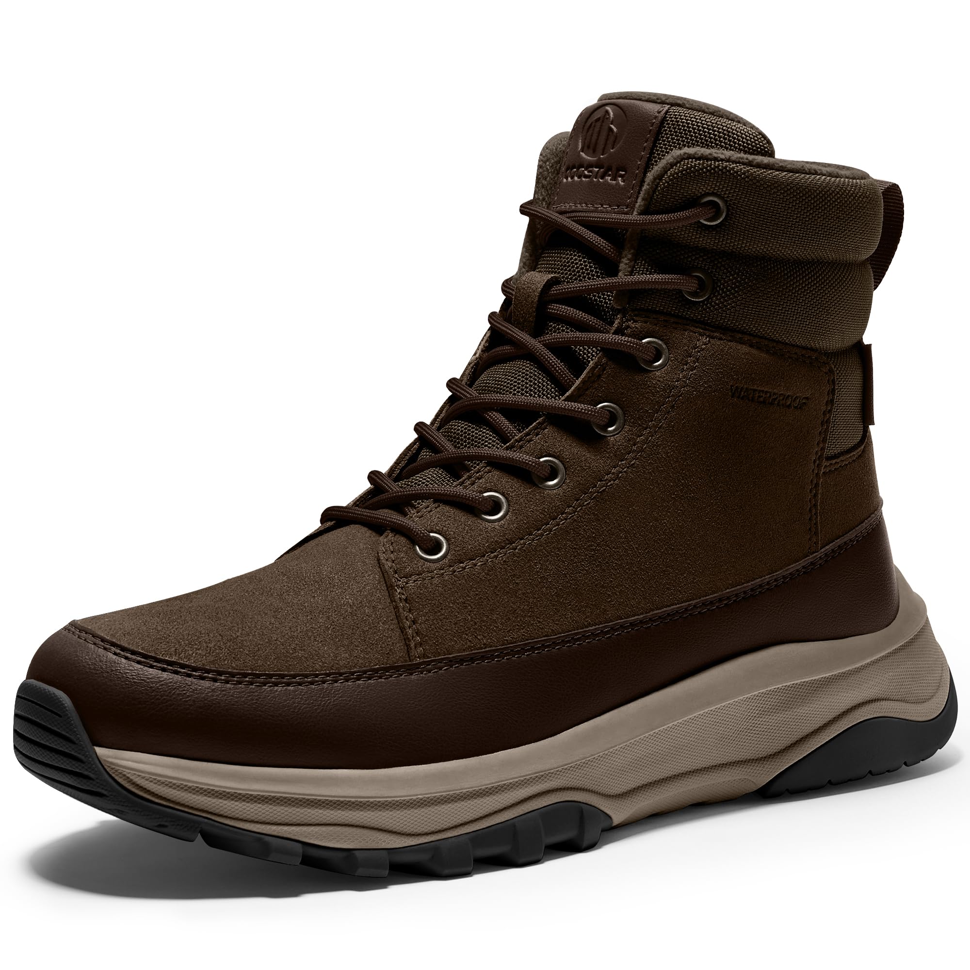 Coostar Snow Boots for Men Waterproof Outdoor Casual Winter Boot Lightweight with Arch Support
