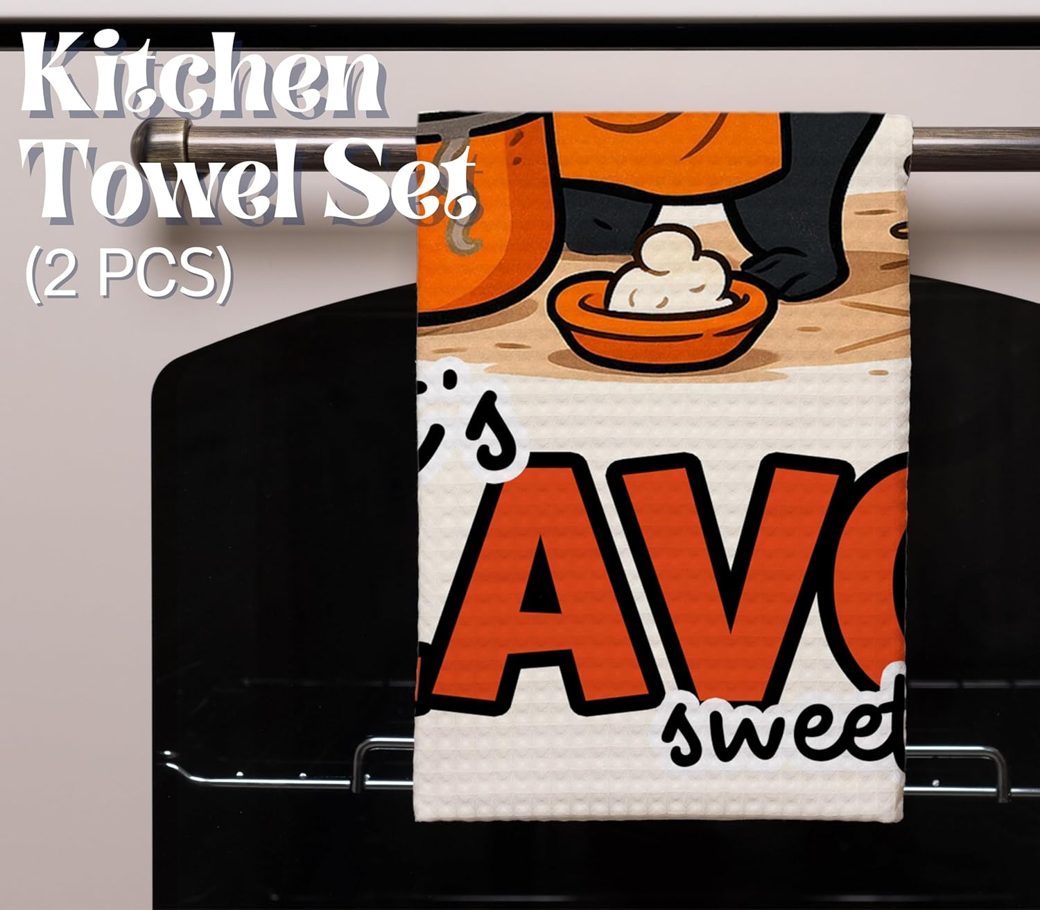 InnoBeta Skunk Gifts, Kitchen Towel 2 Pack, 16x24 in Microfiber Dish Tea Towel - Image 3