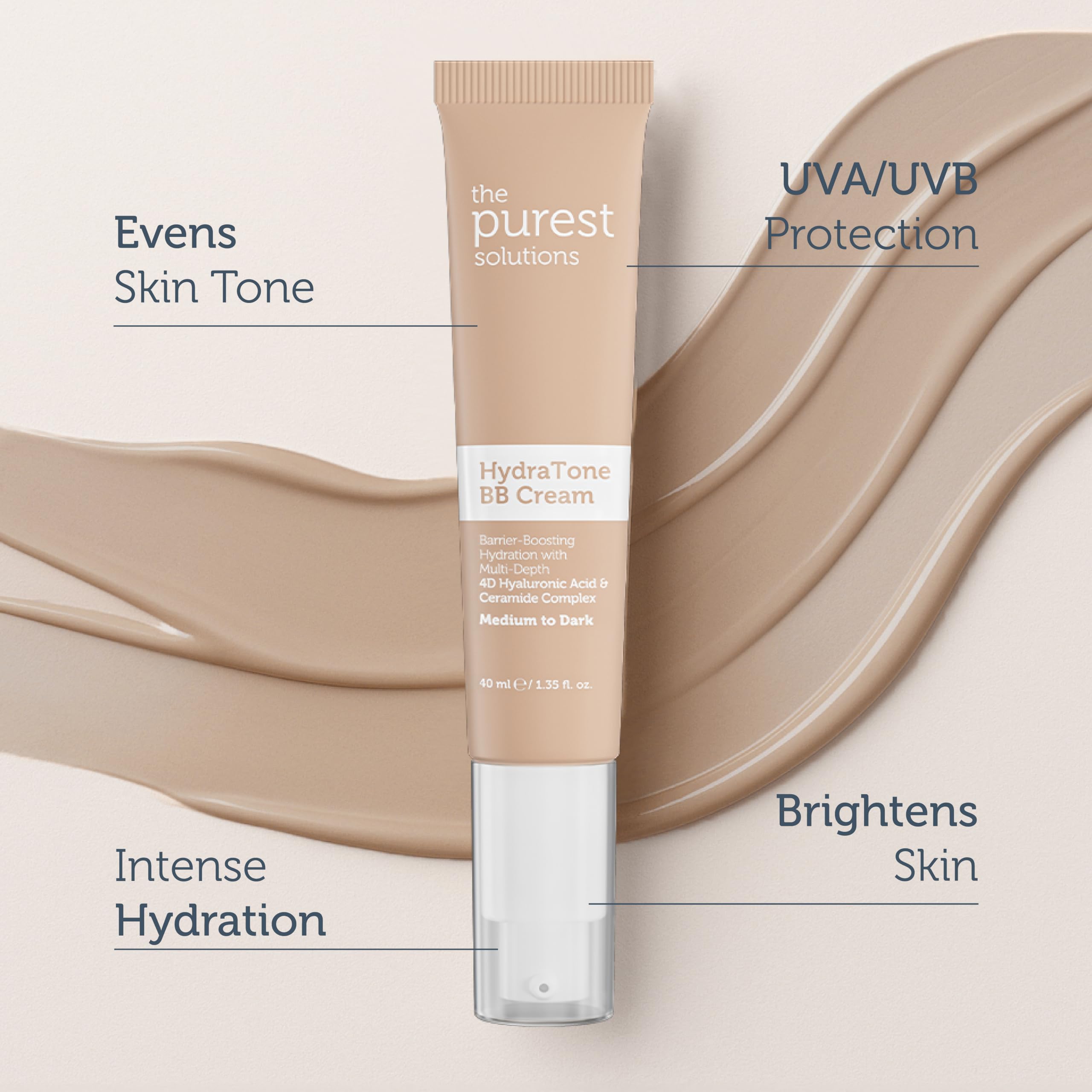 The Purest Solutions BB Cream Hydra Tone 40 ml Medium to Dark