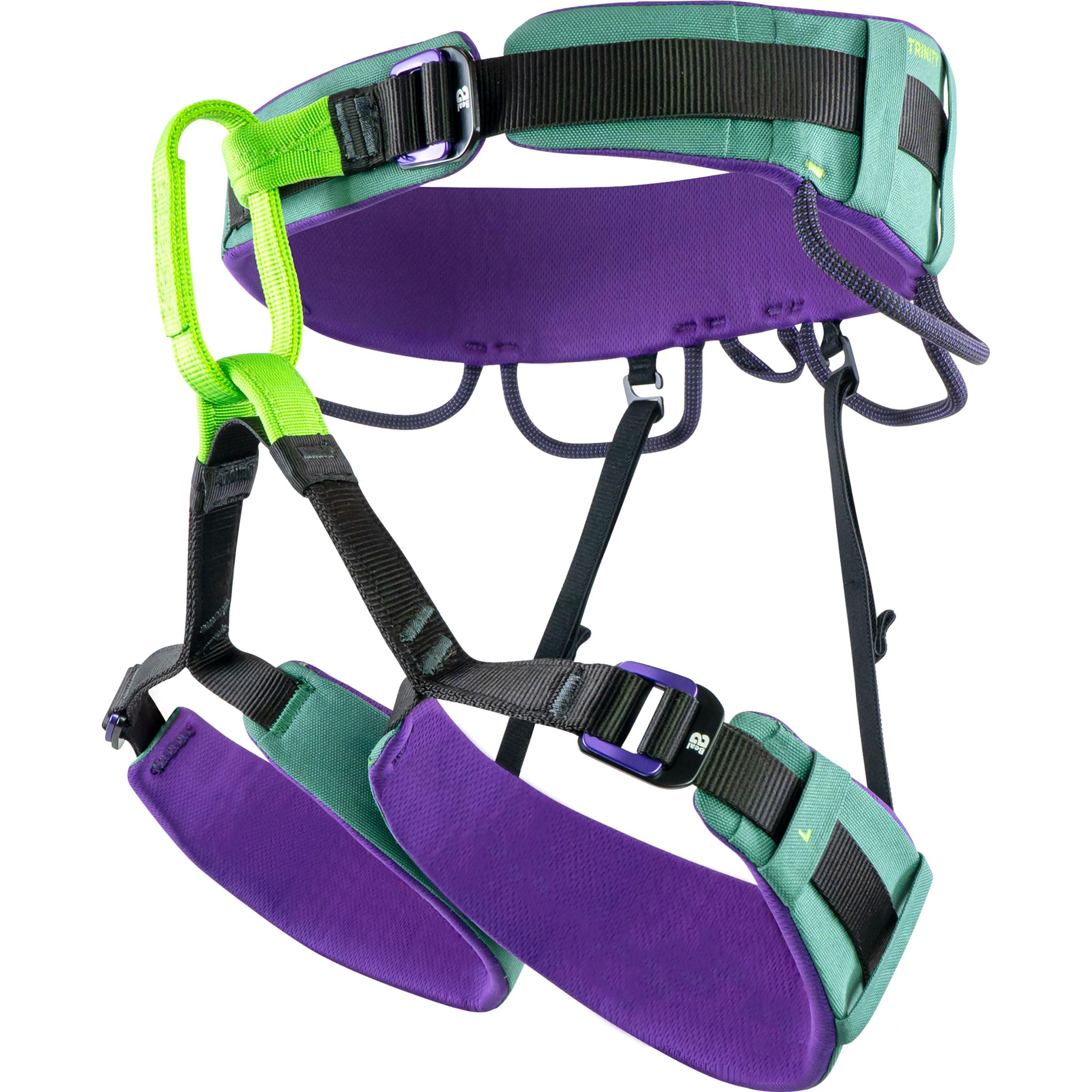 Beal Harnais d'escalade Trinity unisexe, vert, 76-86 cm