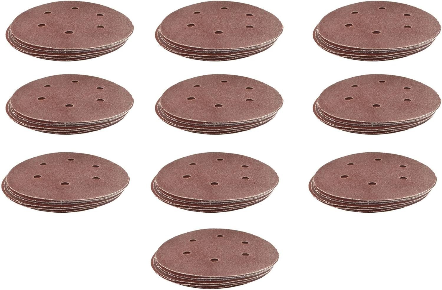 Hook/Loop Sanding Abrasive Discs Orbital DA Palm Sander 100 PK 150mm Mixed Grit