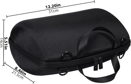 co2CREA Hard Travel Case Replacement for JBL Xtreme 2 Portable Wireless Bluetooth Speaker (Xtreme 2, Black Hard Case with Inner Blue)
