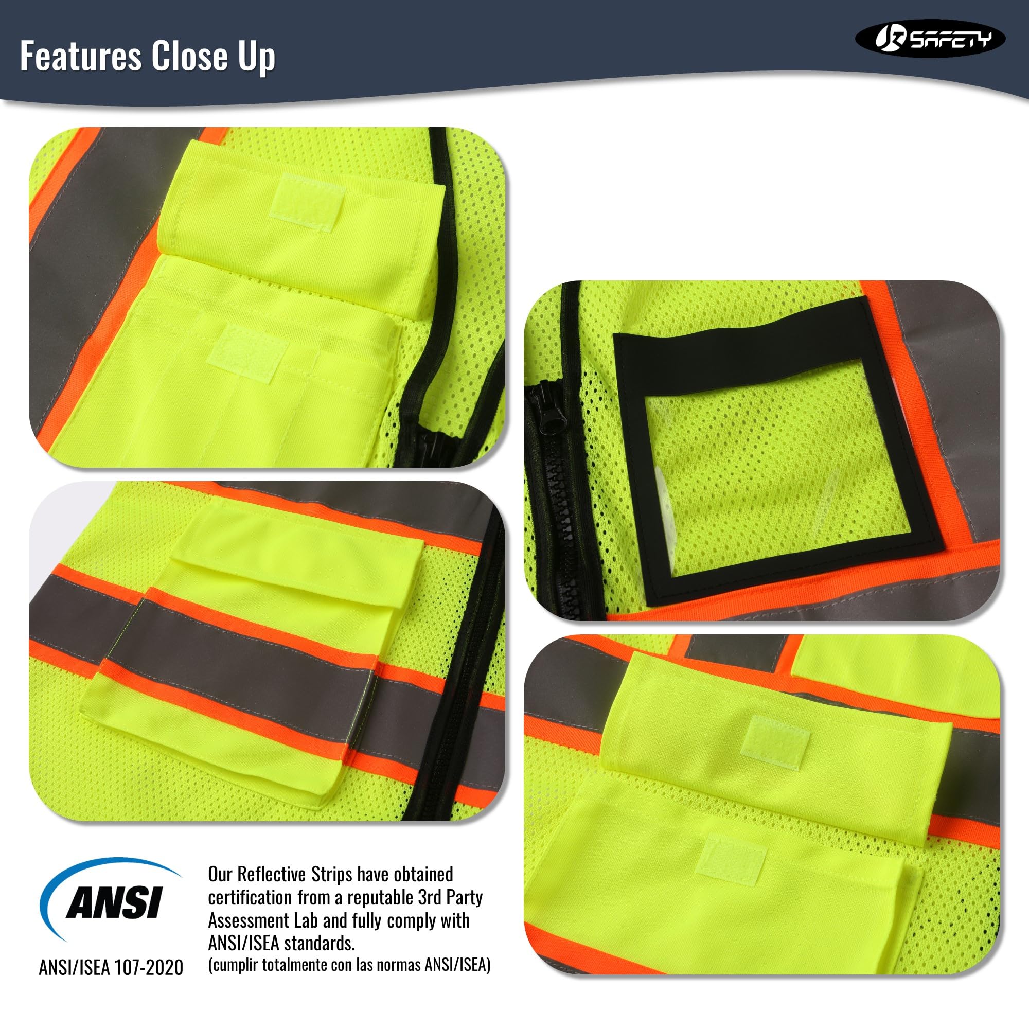 Snapklik.com : JKSafety Reflective Safety Vest For Men Women