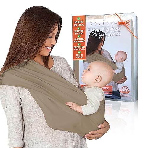 Miniatura 7 de New Native Portabebés orgánico natural (grande) Natural,Negro -,Caqui