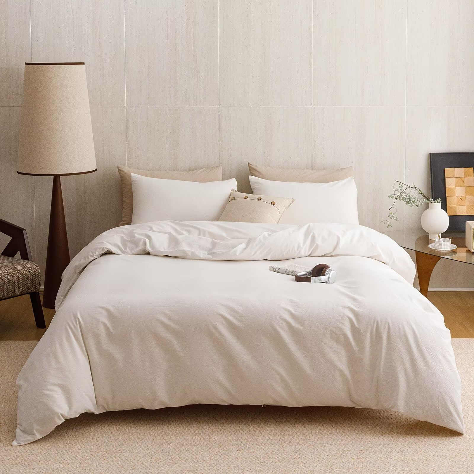 Washed Cotton Comforter Set - Twin 3Pcs -11 Washed Cotton Comforter Set - Twin 3Pcs -11