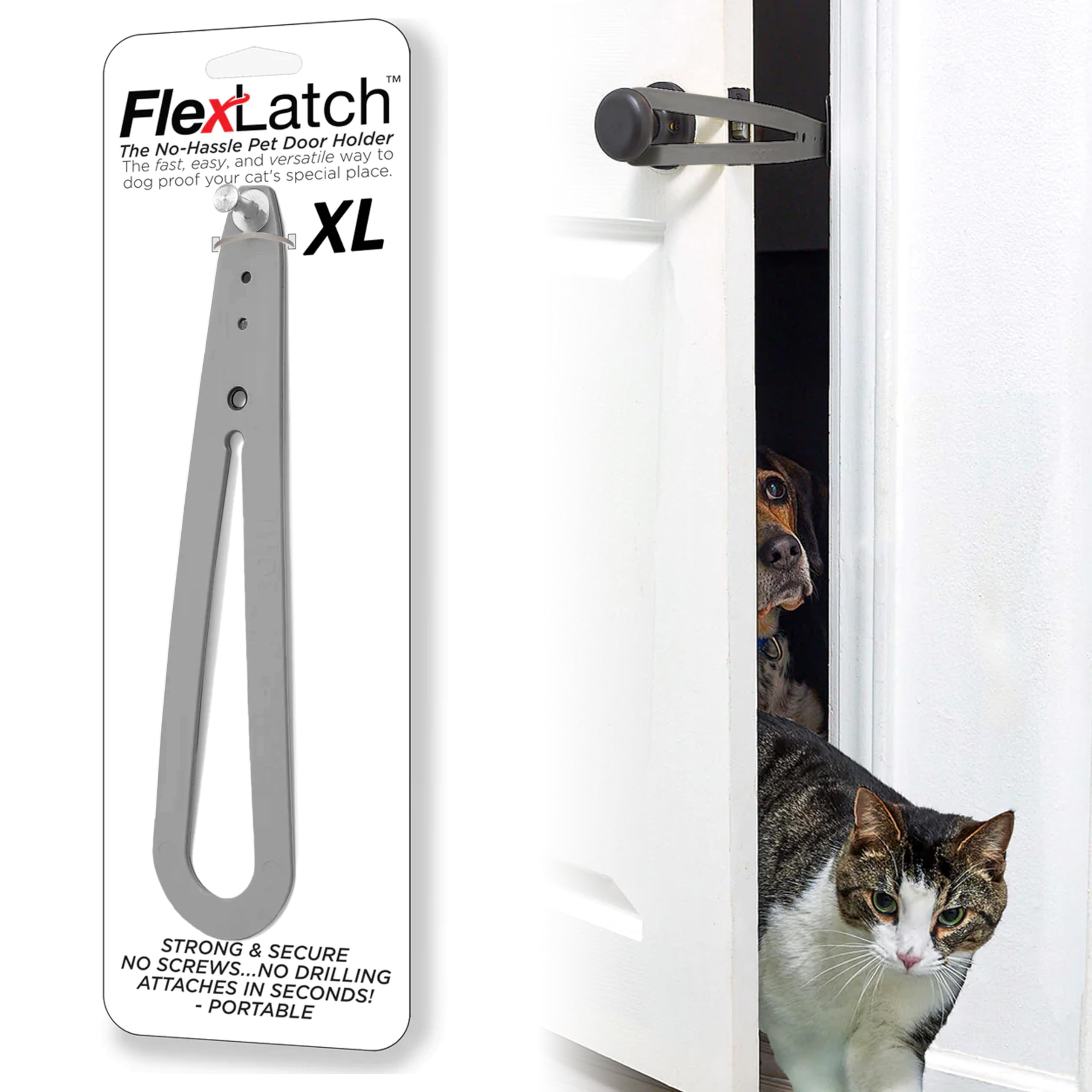 Amazon.com: FlexLatch Cat Door Holder Latch - Cat Door Alternative