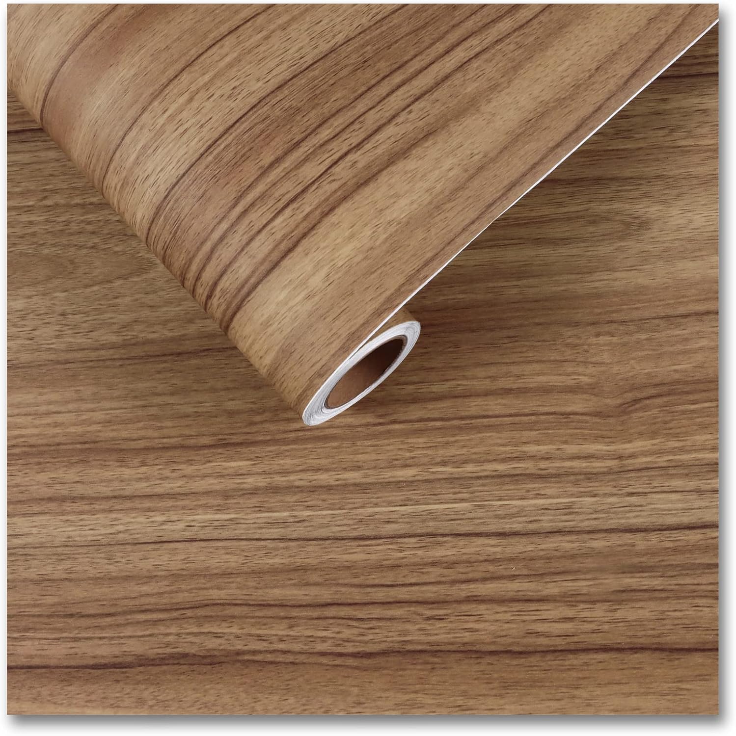 CRE8TIVE Brown Wood Grain Contact Paper Peel and Stick Wood Wallpaper
