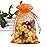 ANZNKU 50 Pack Organza Bags 4 x 6 inch Premium Sheer Drawstring Small Gift Bags for Halloween Candy Jewelry Party Wedding Halloween Christmas Favor (Orange)
