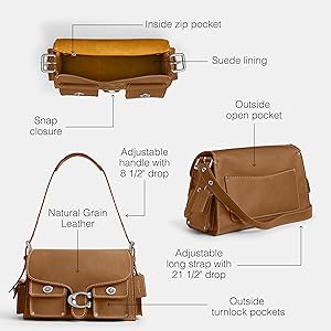 Amazon | コーチ カーゴ ターンロック ソフトタビーバッグ LH/ハニー