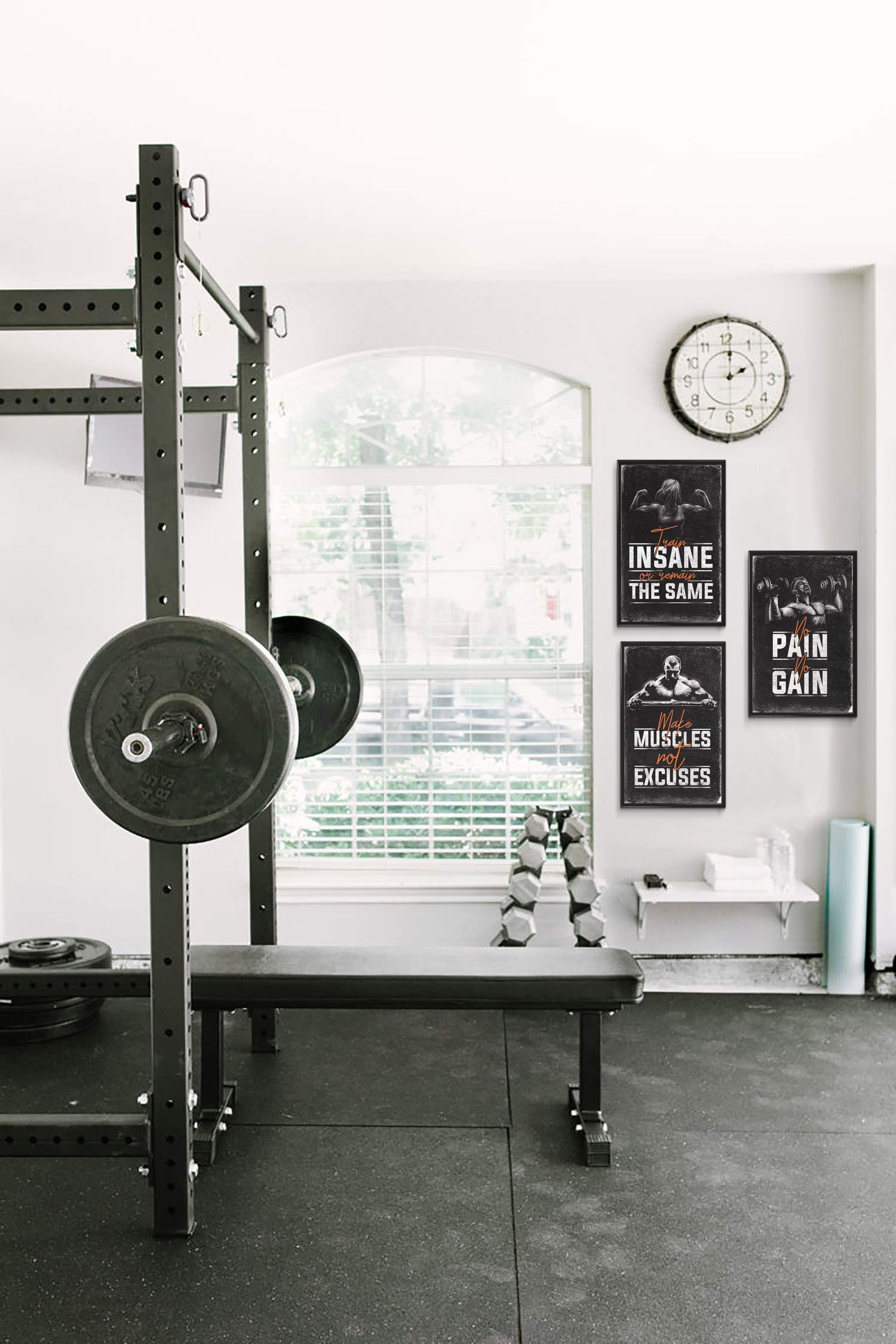 Gym Posters for Home Gym Decor, Motivational Posters for Gym, Workout