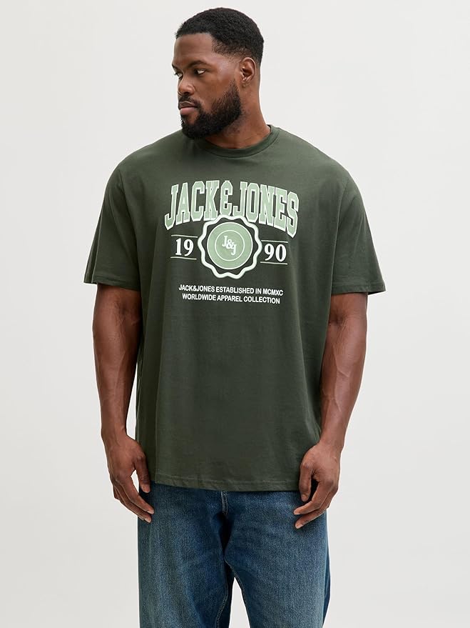 Jack & Jones JORSANTORINI TEE CREW NECK - Jednoduché tričko - black