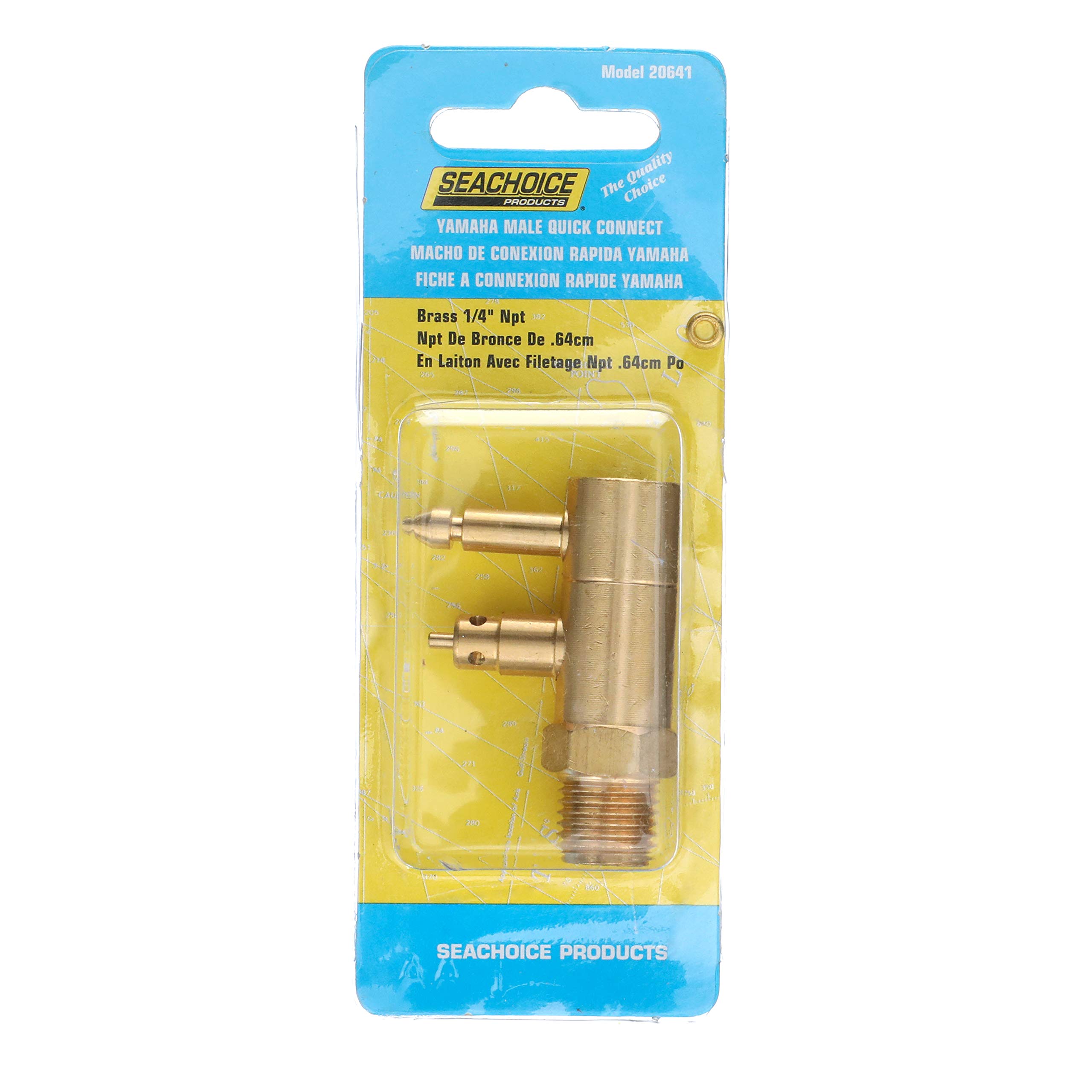 Seachoice Raccord De Tuyau De Carburant Deluxe Pour Yamaha/Mercury, Femelle, 0,95 Cm, Cannelé