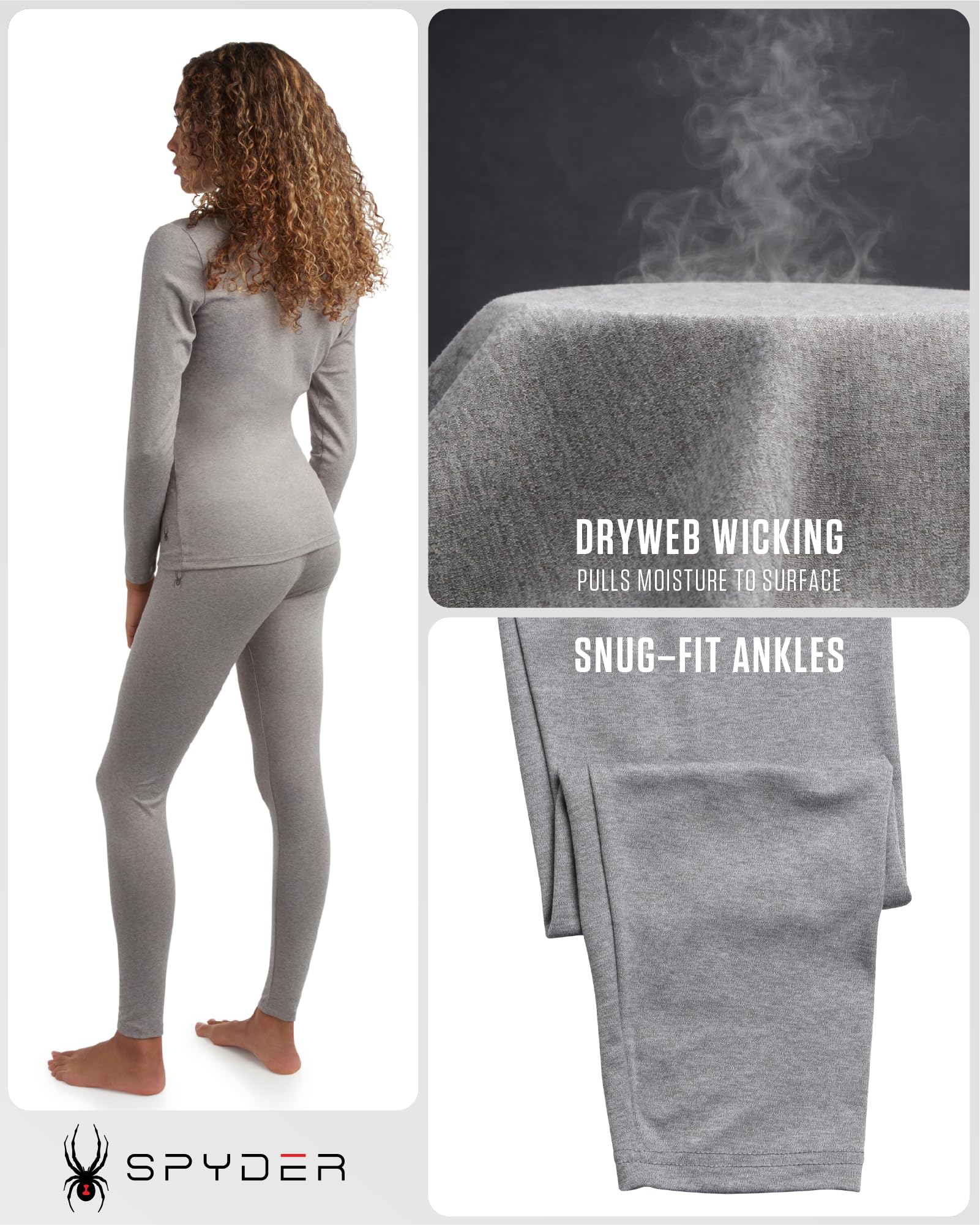 Spyder L Spdr Base Layr Set Jeu de Couches de Base Femme (Lot de 2)