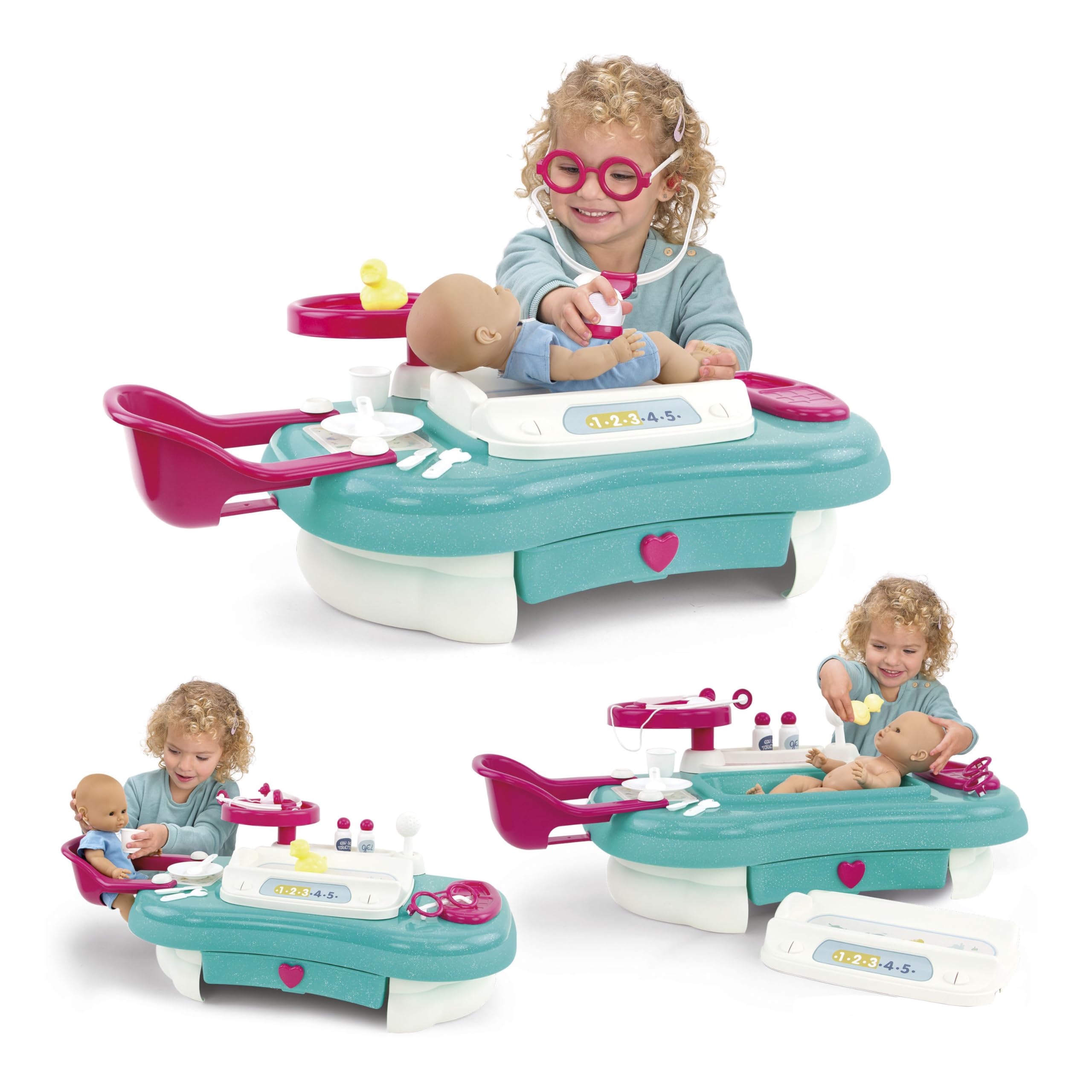 Chicos - Centro Medico per Bambini | Gioco di Imitazione per Bambini | Prenditi Cura del Tuo Bambino con Oltre 13 Accessori | Set di Accessori per Bambole | Consigliato a Partire dai 3 Anni (87458)